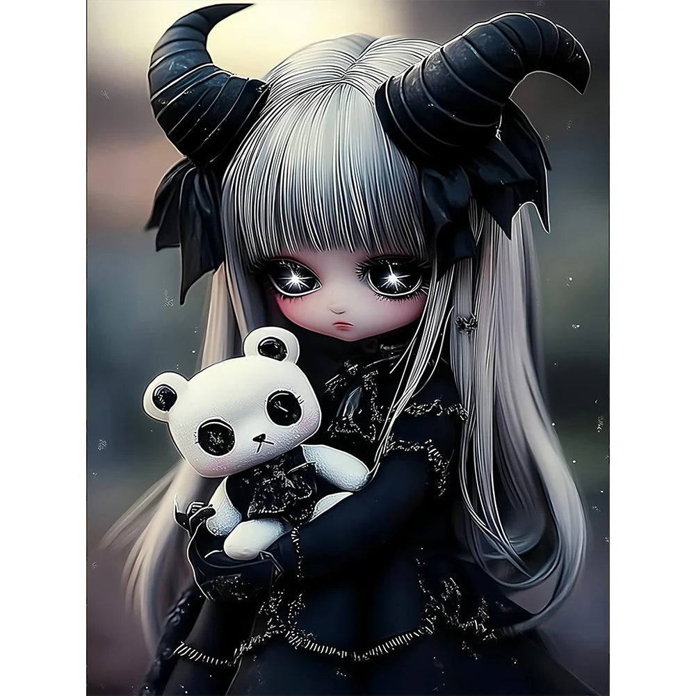 Diamond Painting - Full Round / Square - Girl Doll E