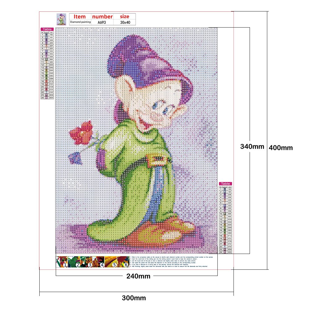 Diamond Painting - Full Round - Dopey