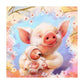 5D Diy Diamond Beads Art Full Square Resin Lovely Pig