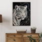 DIY Pearl Painting With Frame - Handmade Self-Adhesive Pearls - Tiger (30*40cm)