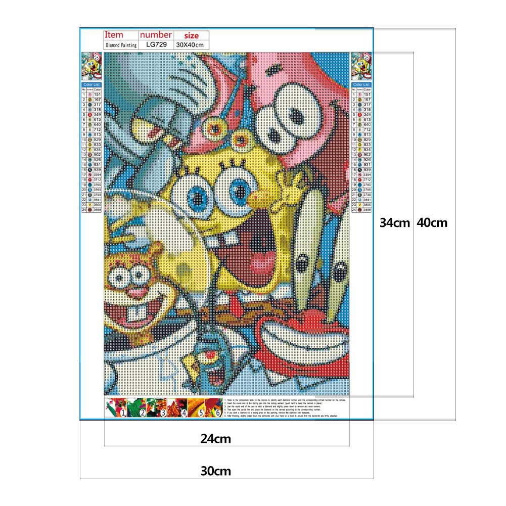 Diamond Painting - Full Round - Cartoon Figure