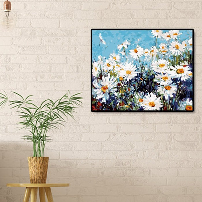 Acrylic Canvas Flower Field Wall Art Craft Decor