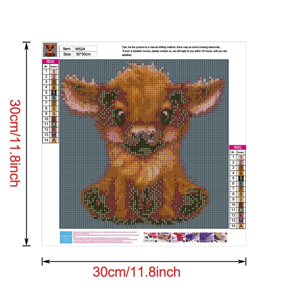 Diamond Painting - Full Round - Cute Animal B