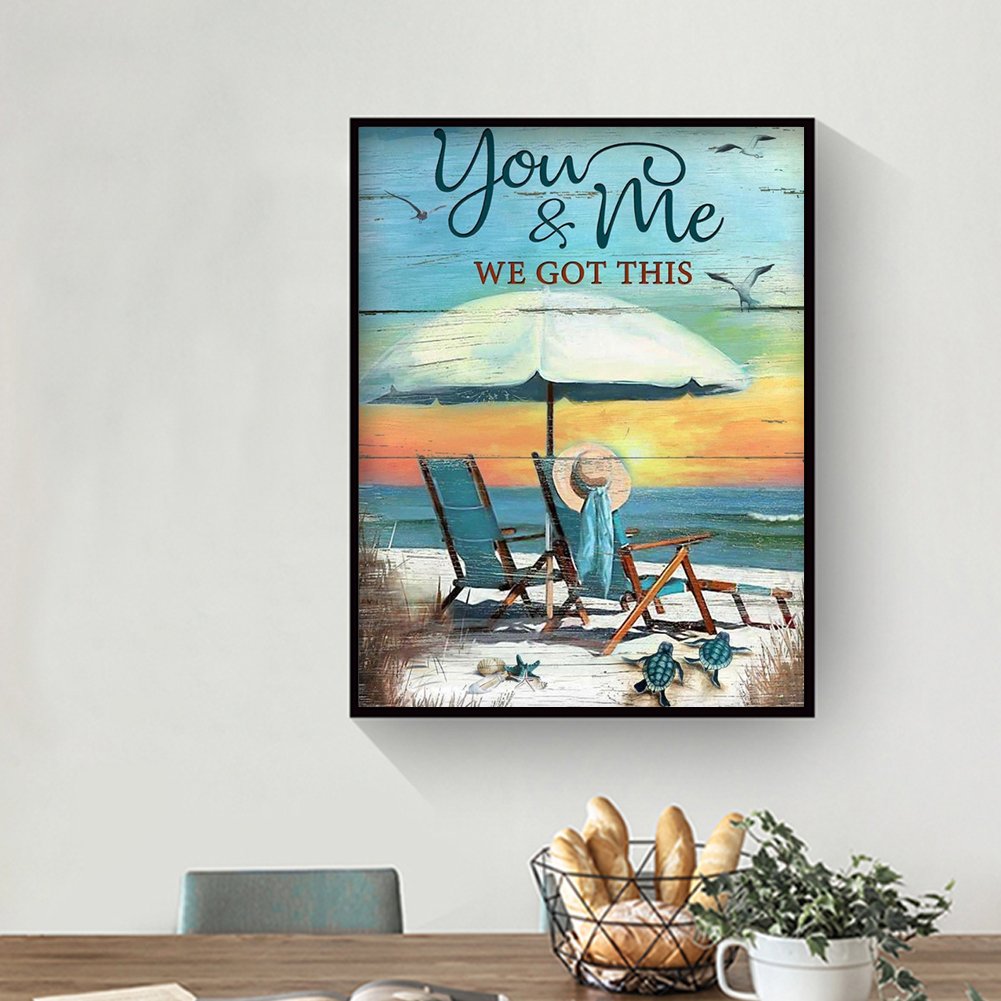 Diamond Painting - Full Round -  Beach Girl