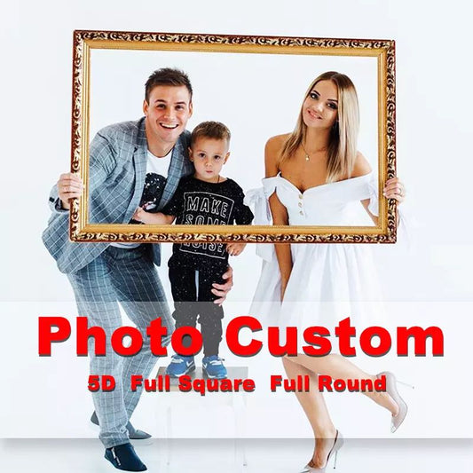 5D Photo Custom Diamond Painting Kit Full Drill 