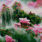 Full Round/Square Diamond Painting Kits | Flower Castle A 40x70cm 50x80cm