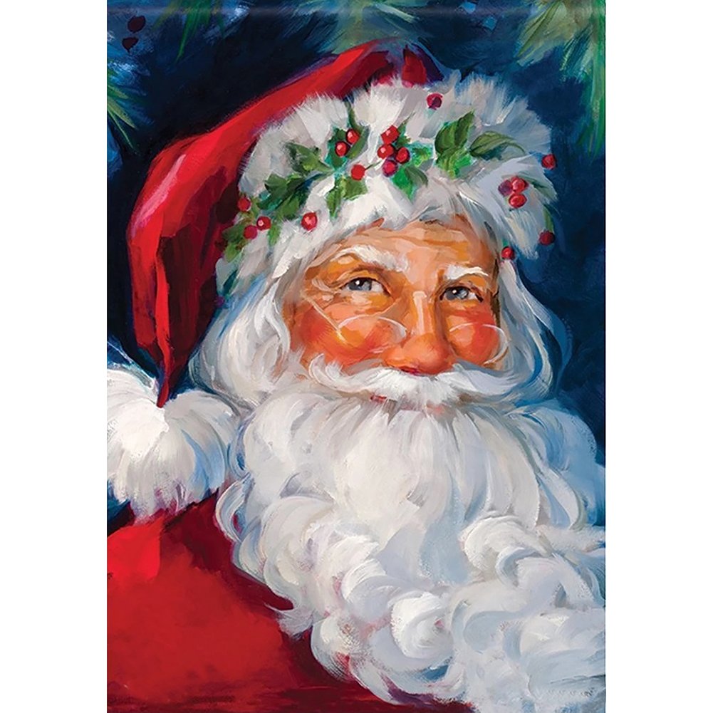 5D Diy Diamond Painting Kit Full Round Beads Santa Claus