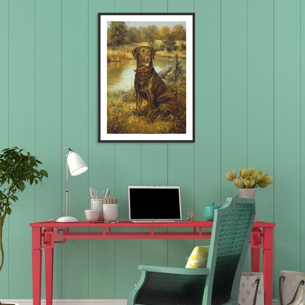 Diamond Painting - Full Round - Dog 25