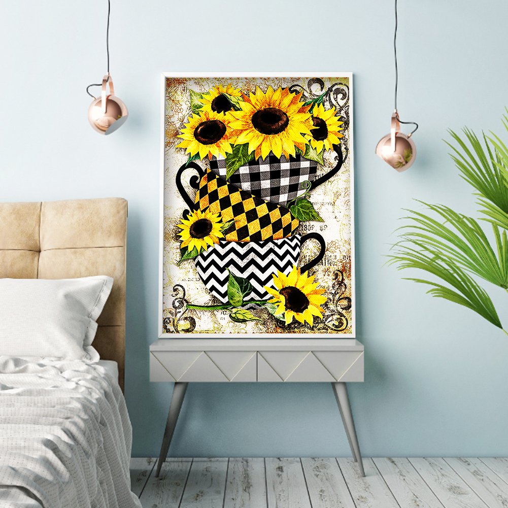Diamond Painting - Full Round - Sunflower L