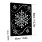 DIY Pearl Painting With Frame - Handmade Self-Adhesive Pearls - Snowflake (30*40cm) B
