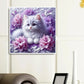 Diamond Painting - Full Round / Square - White Cat