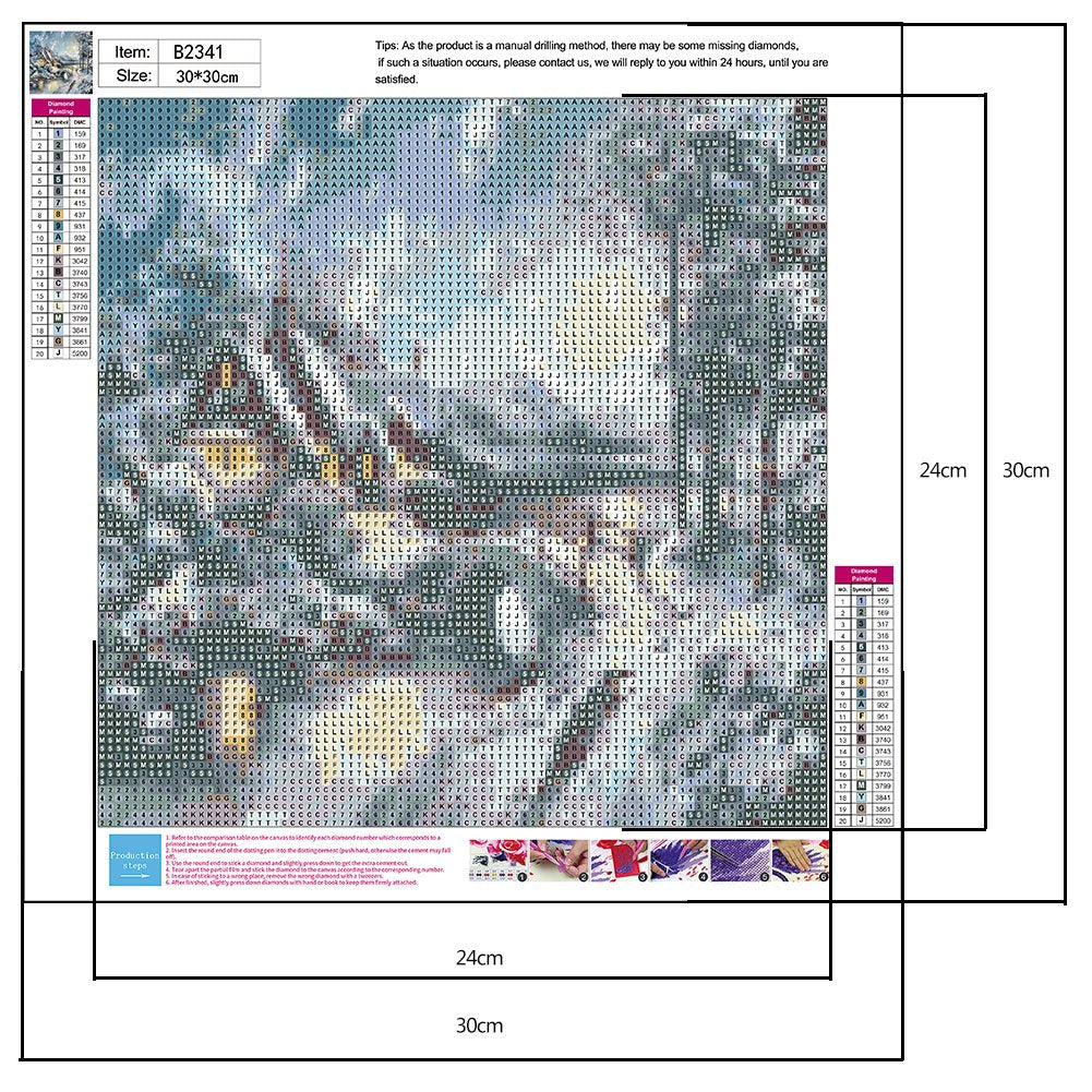 Diamond Painting - Full Round - Snow House 1