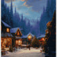 Winter Scenery | Full Round/Square Diamond Painting Kits 50x70cm 60x80cm C