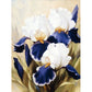 5D Diy Diamond Painting Kit Full Round Beads White Flower