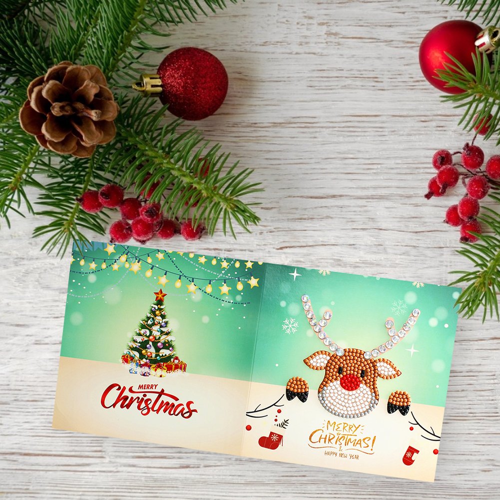 DIY Diamond Painting Greeting Card - Elk A