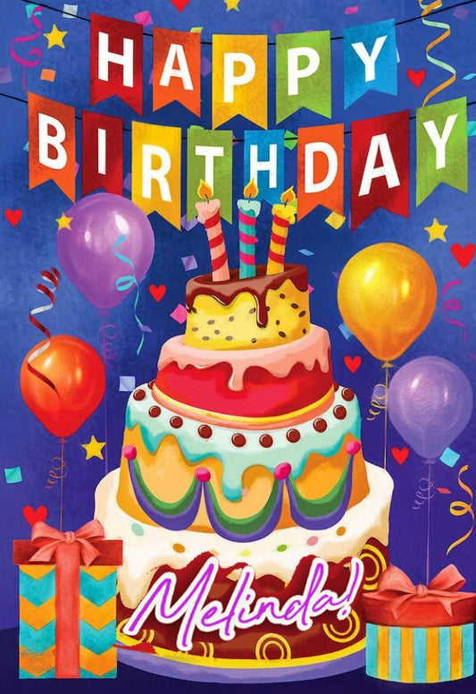 Happy Birthday | Full Round/Square Diamond Painting Kits | 50x70cm | 60x80cm
