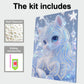 DIY Pearl Painting With Frame - Handmade Self-Adhesive Pearls - White Horse (30*40cm)