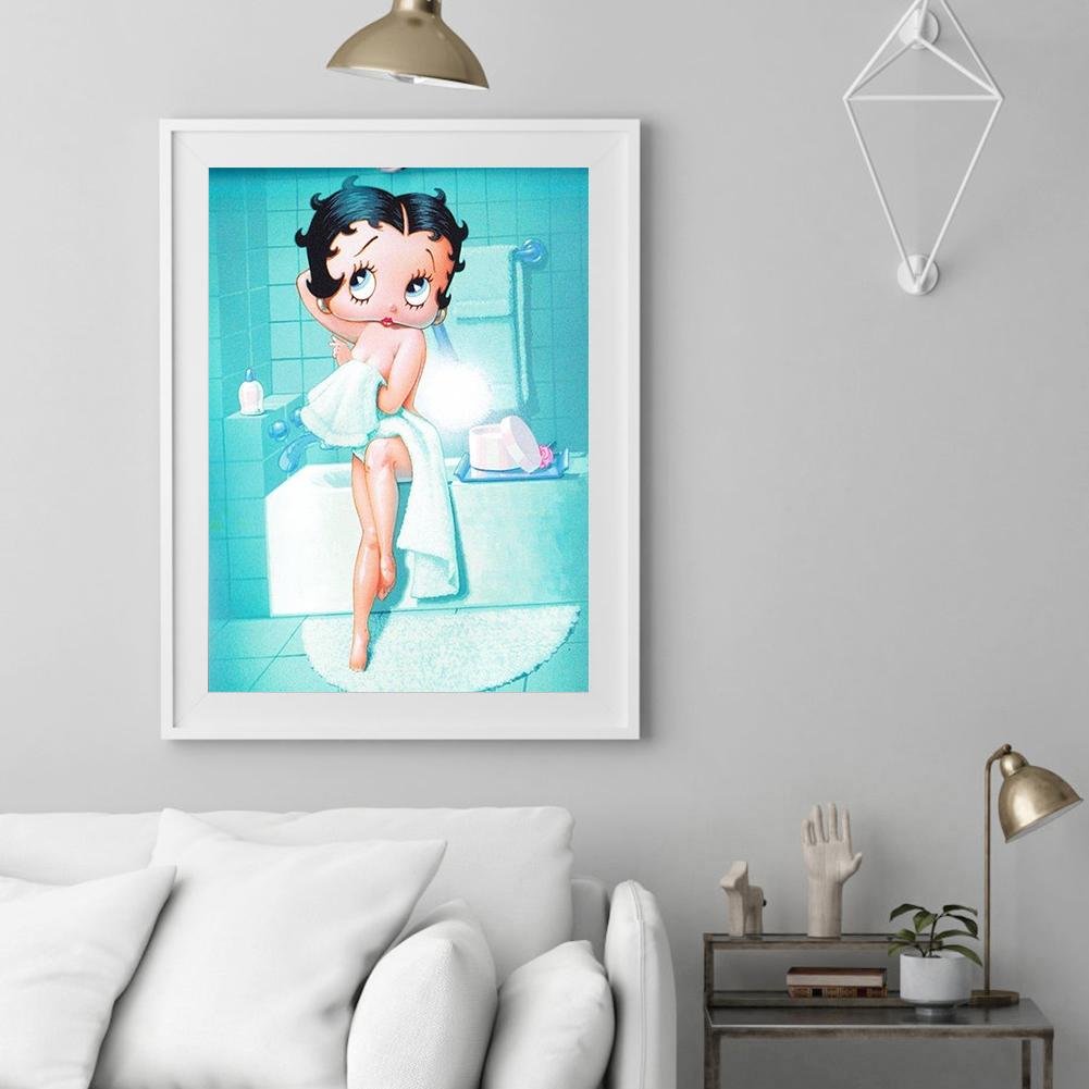5D DIY Diamond Painting Kit - Full Round - Bathing Betty Boop