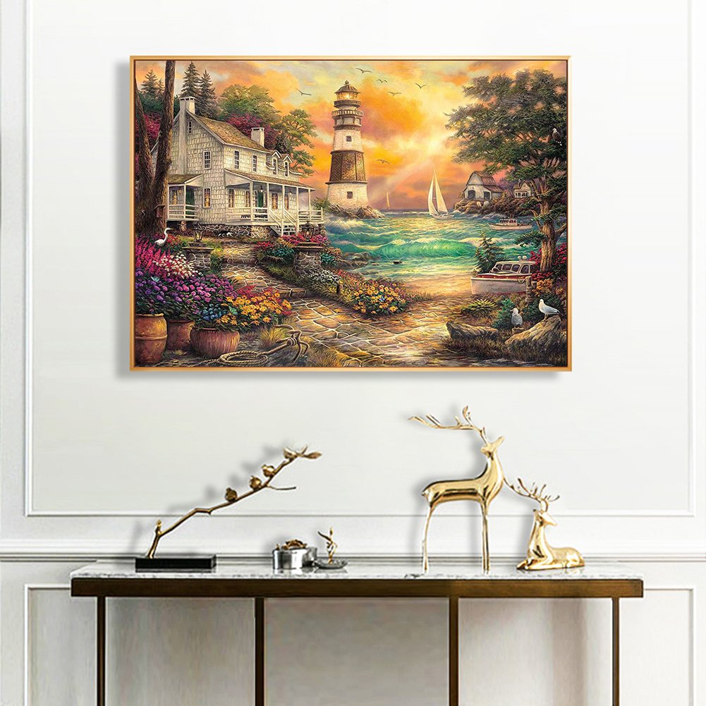 11ct Stamped Cross Stitch - Lighthouse (40*50cm) B