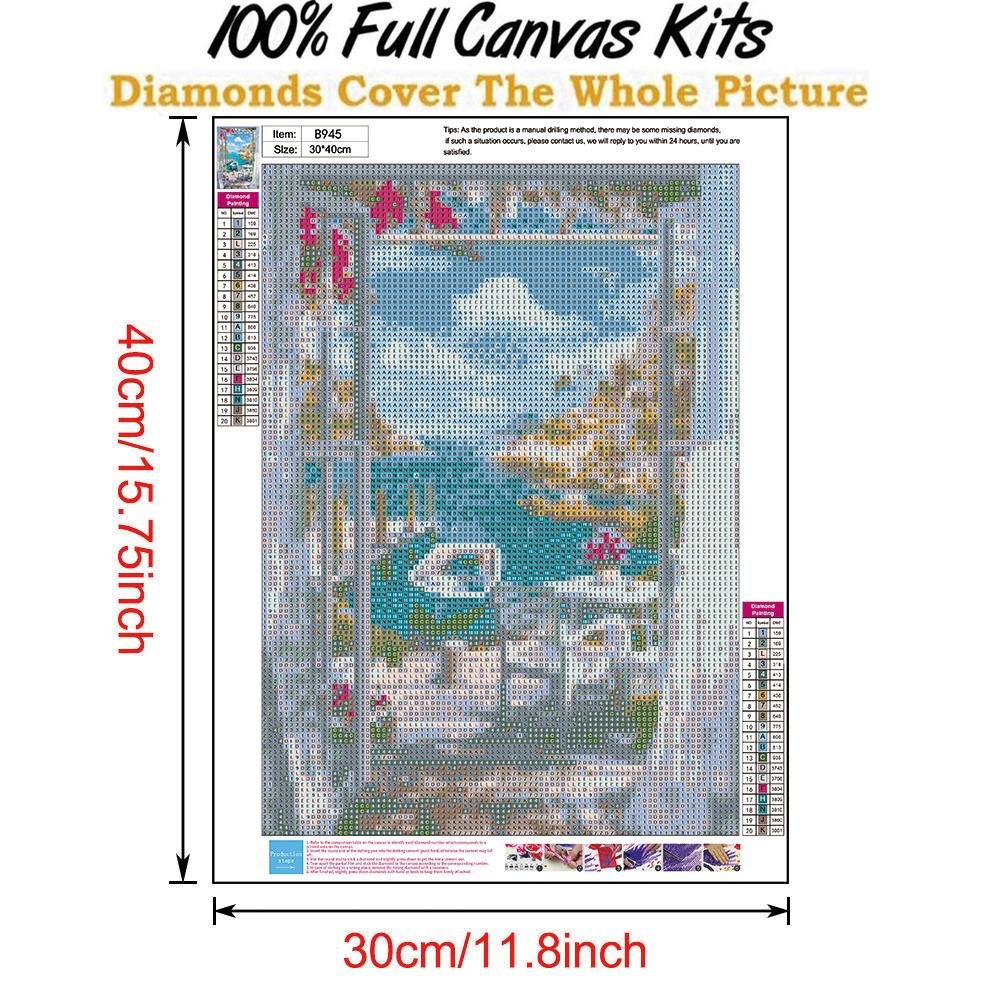 Diamond Painting - Full Round - Lakeside Scenery B