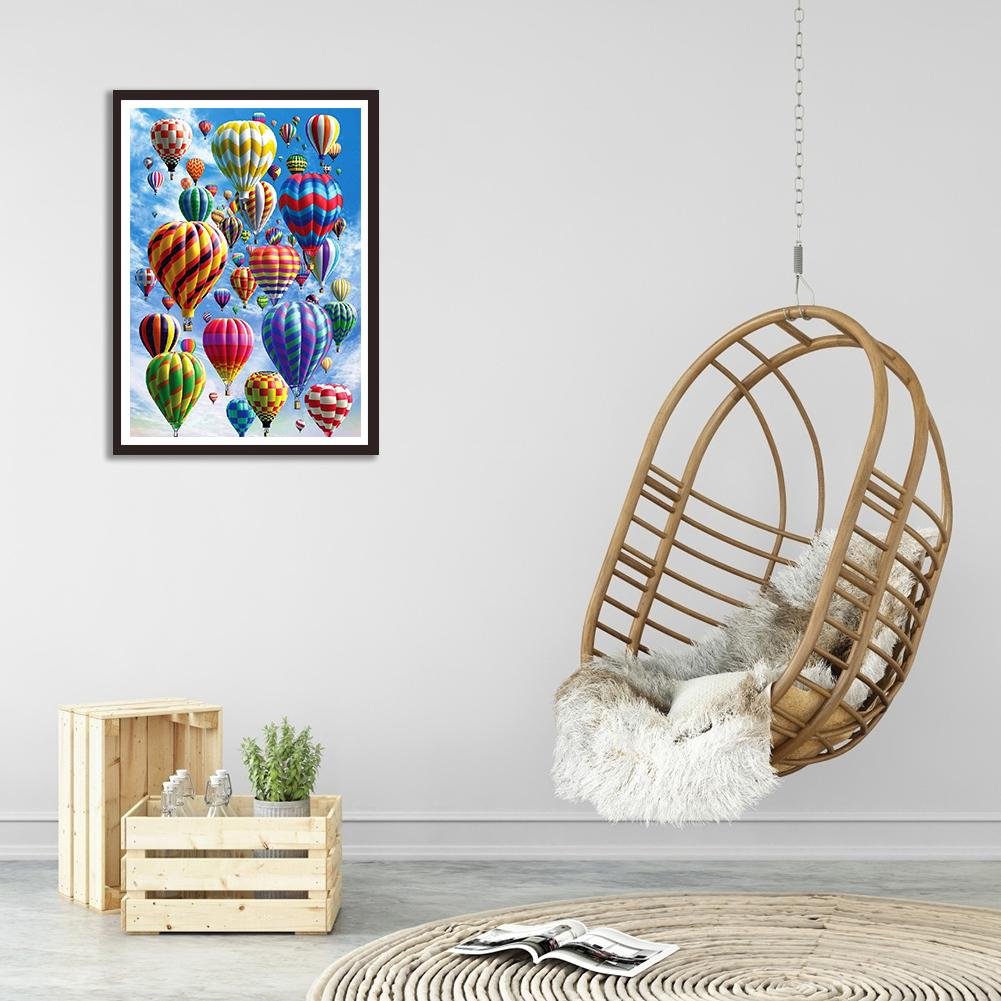 Diamond Painting - Full Round - Hot Air Balloon B