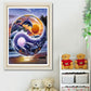 5D DIY Diamond Painting Kit - Partial Round - Eight-Diagram Dolphin
