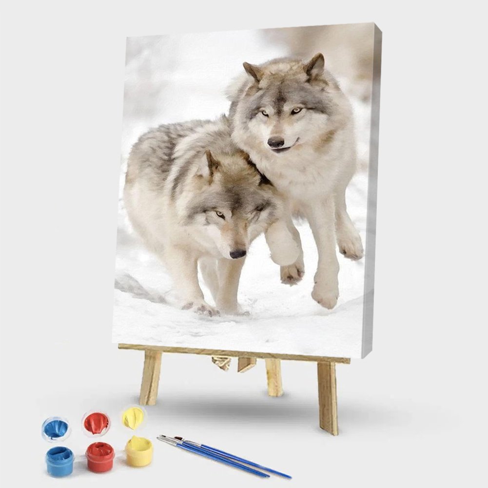 Paint By Number - Oil Painting - Wolf (40*50cm) E