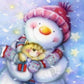 Diamond Painting - Full Round - Snowman C