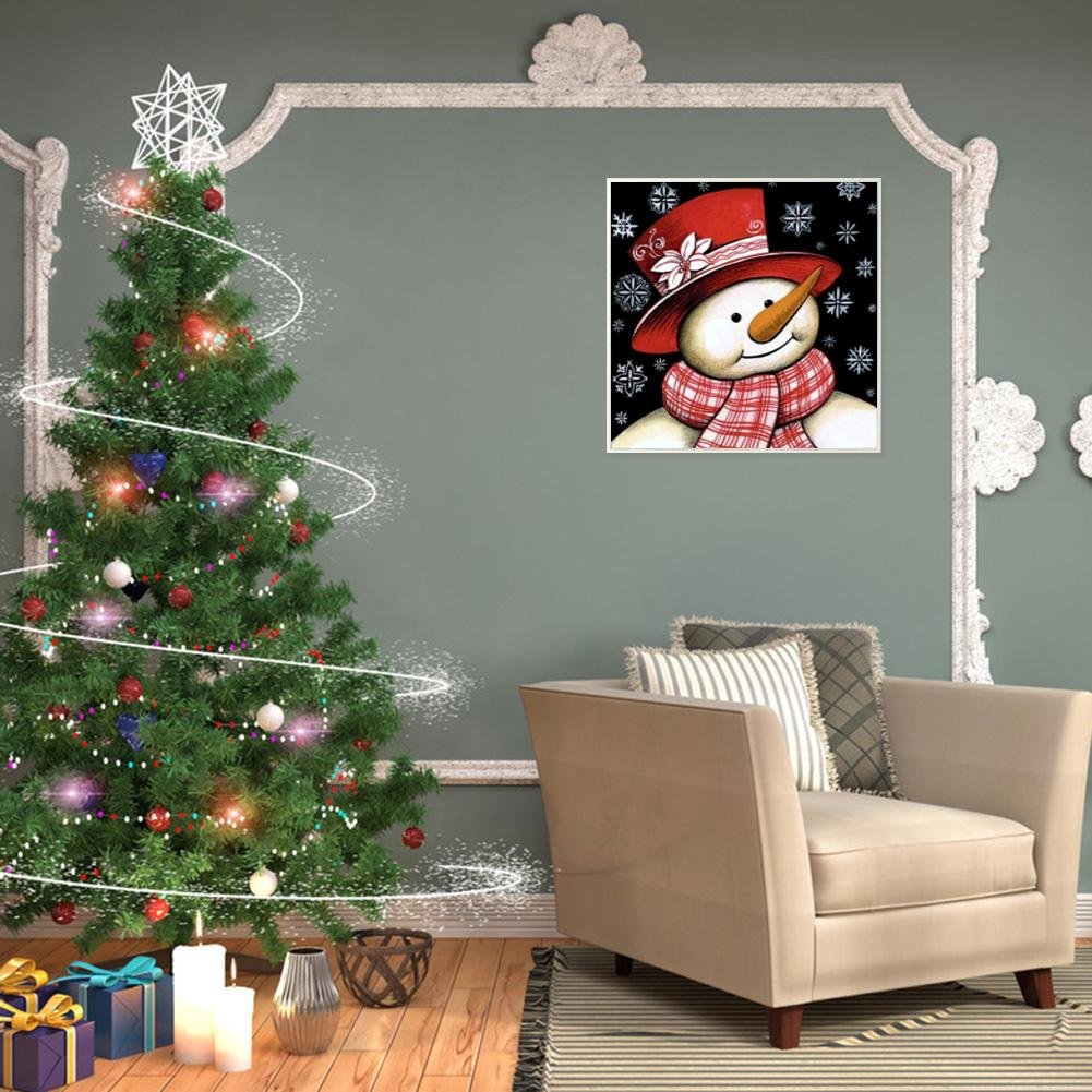 Diamond Painting - Full Round - Snow Man A