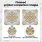 DIY Pearl Painting With Frame - Handmade Self-Adhesive Pearls - Mandala (25*25cm) D