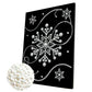 DIY Pearl Painting With Frame - Handmade Self-Adhesive Pearls - Snowflake (30*40cm) B