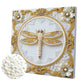 DIY Pearl Painting With Frame - Handmade Self-Adhesive Pearls - Dragonfly (25*25cm) C