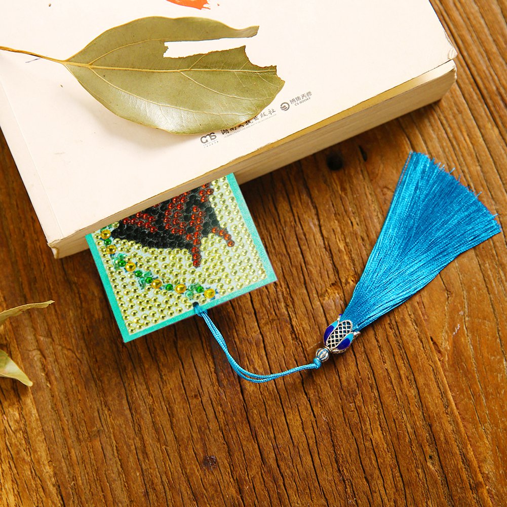 DIY Diamond Painting Bookmark with Tassel Horse