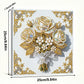 DIY Pearl Painting With Frame - Handmade Self-Adhesive Pearls - Flower (25*25cm) B
