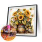 Diamond Painting - Full Round / Square Drills - Sunflowers Vase