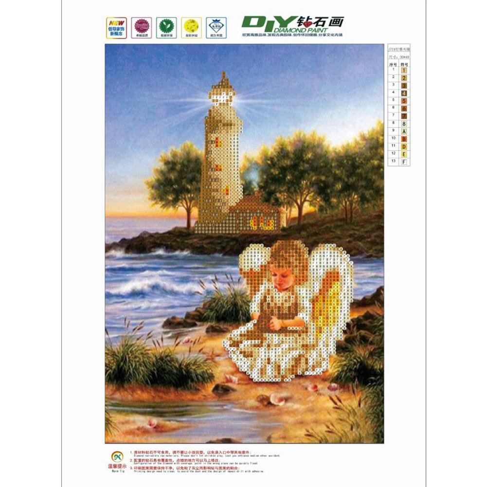 5D DIY Diamond Painting Kit - Partial Round - Angel A