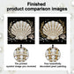 DIY Pearl Painting With Frame - Handmade Self-Adhesive Pearls - Shell (25*25cm) B