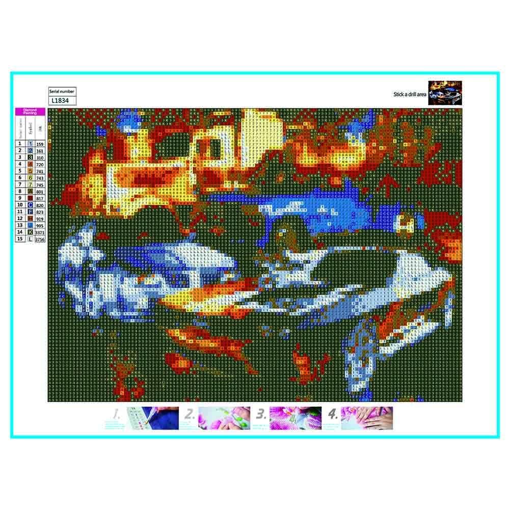 Diamond Painting - Full Round - Cars A