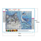 5D DIY Diamond Painting Kit - Full Round - Cat & Bird