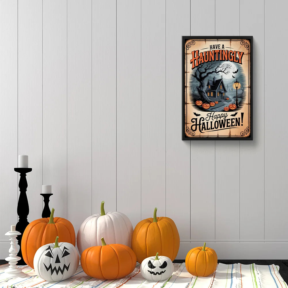 Diamond Painting - Full Round / Square - Happy Halloween Night (30*45cm)