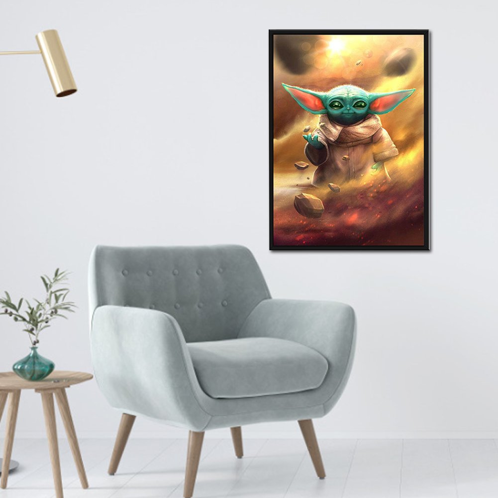 11ct Stamped Cross Stitch - Yoda (35*50cm)