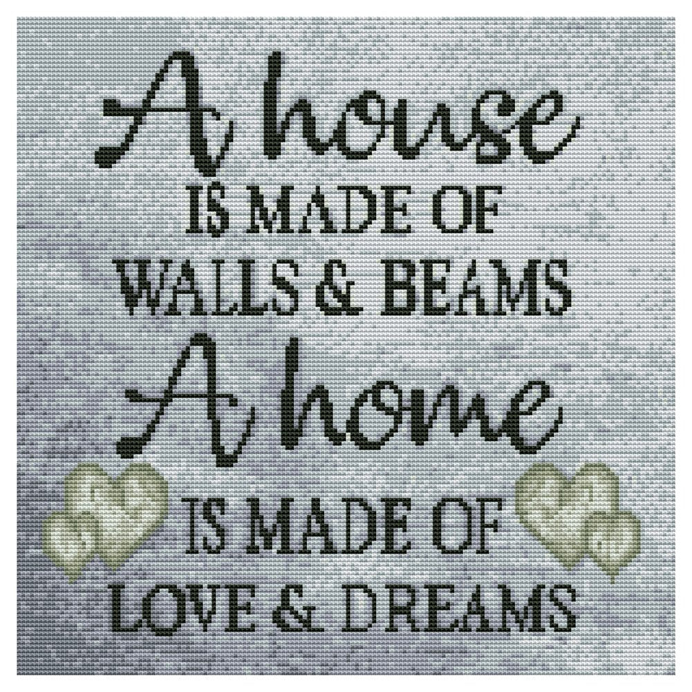 11ct Stamped Cross Stitch Letters (40*40cm)
