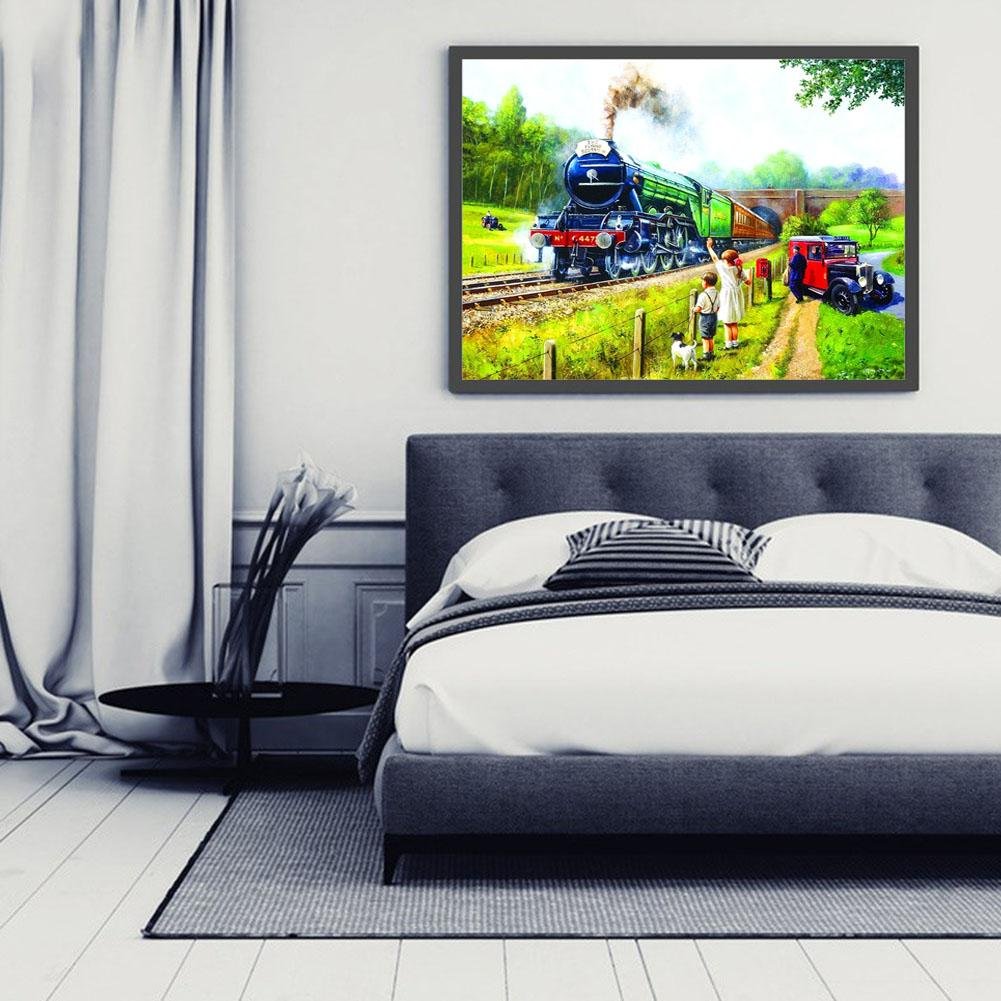Diamond Painting - Full Round - Country Train