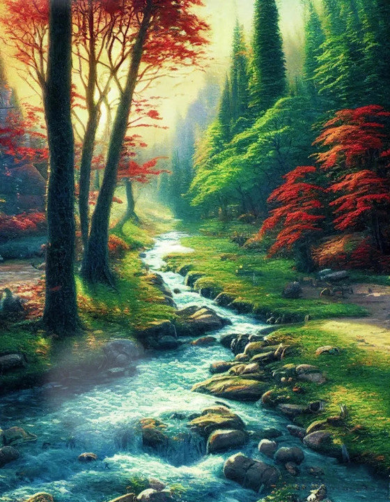 Full Round/Square Diamond Painting Kits | Scenery 40x50cm 50x70cm C