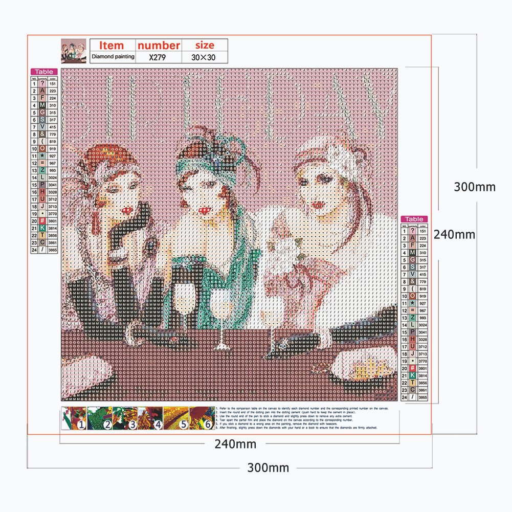 Diamond Painting - Full Round -  Noble Lady