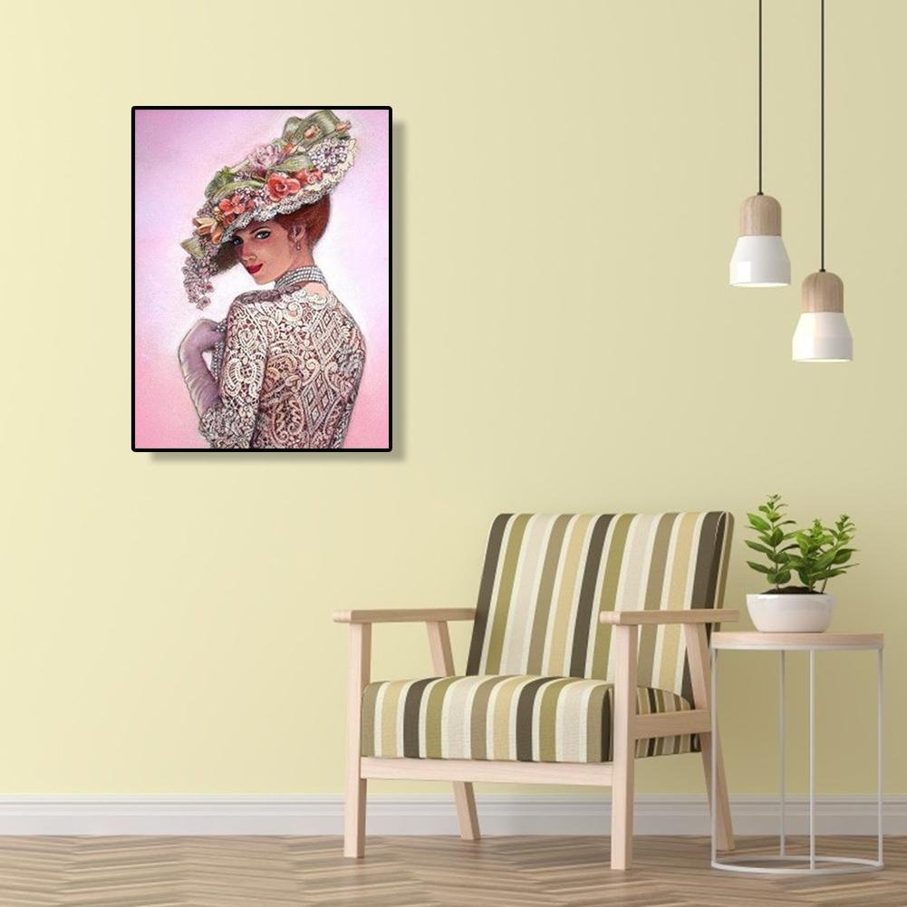 Diamond Painting - Full Round - Lady Smile