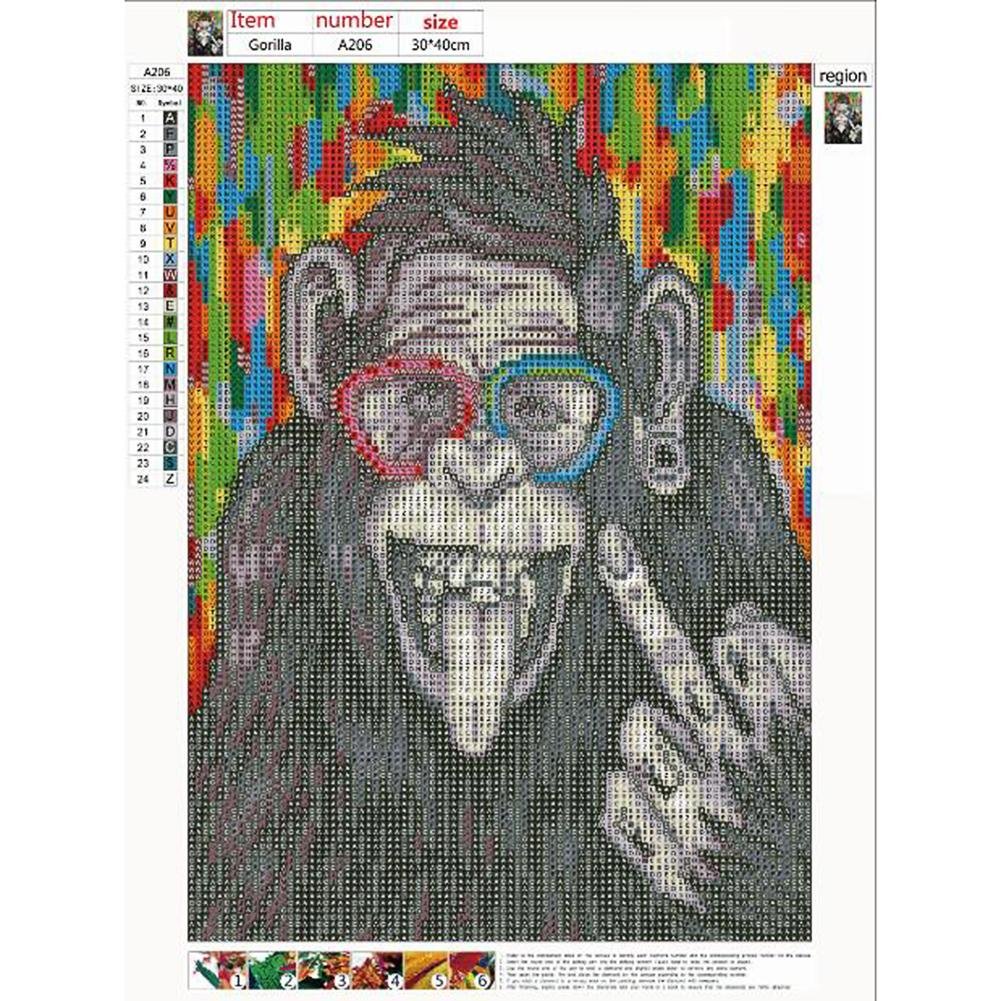 Diamond Painting - Full Round - Chimpanzee