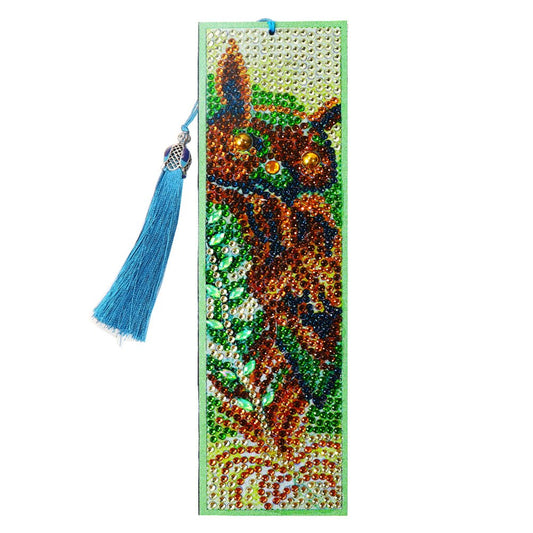 DIY Diamond Painting Bookmark with Tassel Owl