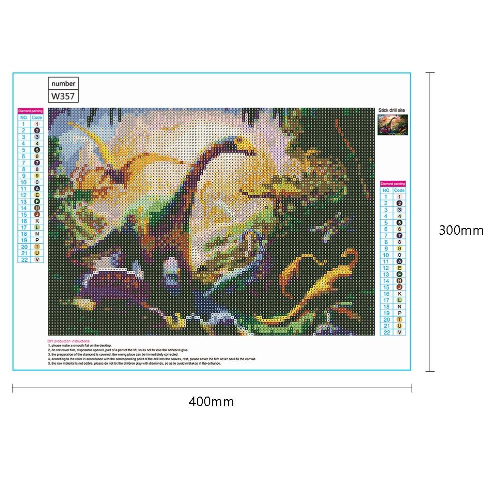 Diamond Painting - Full Round - Dinosaurs