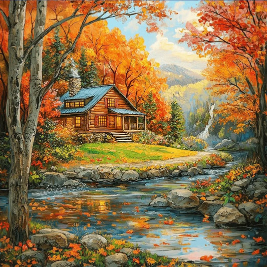 Diamond Painting - Full Round / Square - Fall View